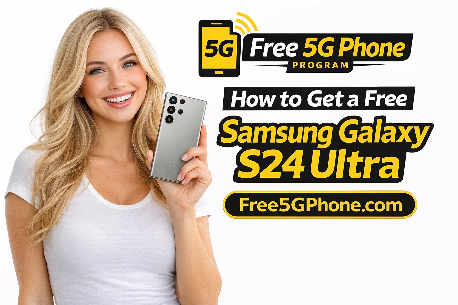 Free Samsung Galaxy S24 Ultra Government Phone